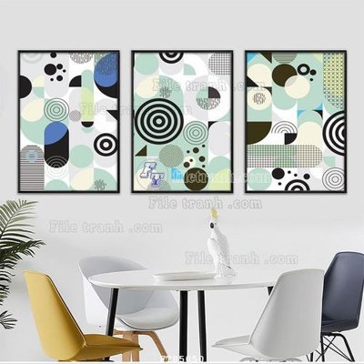 File gốc File tranh hiện đại pha lê gương FT85050 (in lụa) trang trí tường