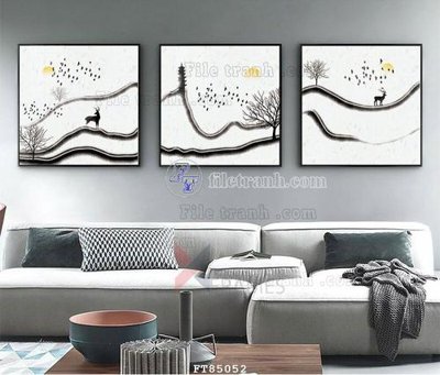 File tranh File tranh hiện đại pha lê gương FT85052 (gốc) chủ đề con người