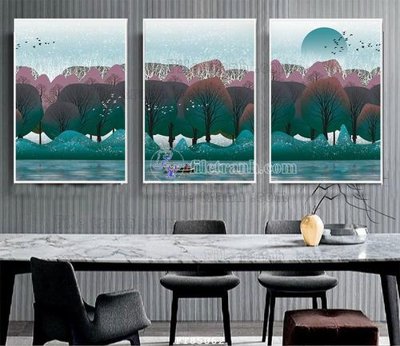 Download file gốc File tranh hiện đại pha lê gương FT85062 (in mica) trang trí