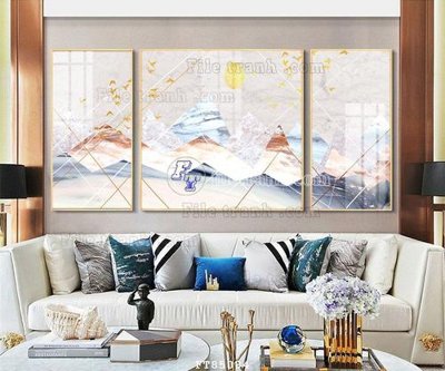 File ảnh File tranh hiện đại pha lê gương FT85084 (gốc) in quảng cáo ngoài trời