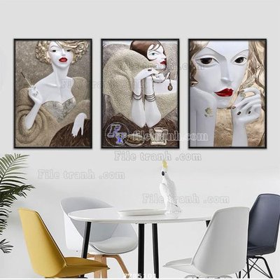 File gốc File tranh hiện đại pha lê gương FT85101 (in 3D) cho trang trí