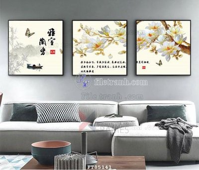 File tranh File tranh hiện đại pha lê gương FT85141 (gốc) chủ đề thiên nhiên