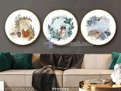 File in ấn File tranh hiện đại pha lê gương FT85142 (bản gốc) chất lượng cao