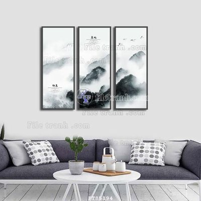 File gốc File tranh hiện đại pha lê gương FT85194 (trang trí) phòng làm việc