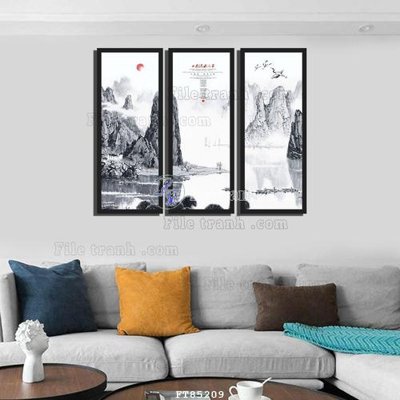 File tranh trang trí File tranh hiện đại pha lê gương FT85209 (file gốc)