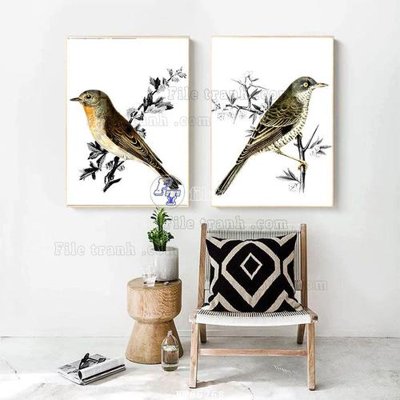 File in mica File tranh hiện đại pha lê gương FT85268 (bản gốc) làm vách ngăn