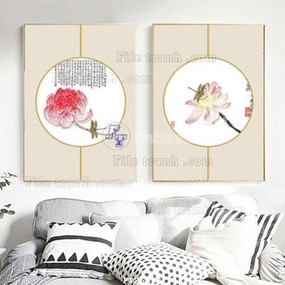 File gốc File tranh hiện đại pha lê gương FT85301 (in tráng gương) ốp tường