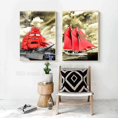 Tải file File tranh hiện đại pha lê gương FT85374 (gốc) chủ đề phong thủy