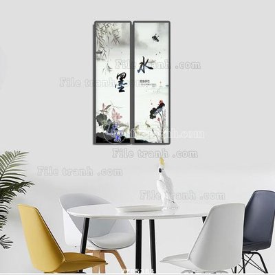 File in trần File tranh hiện đại pha lê gương FT85384 (file gốc) hoa văn 3D