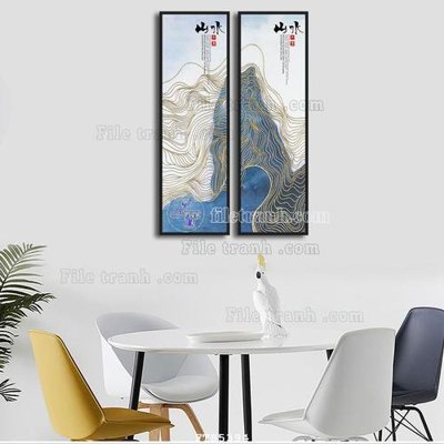 Tải file gốc File tranh hiện đại pha lê gương FT85394 (bản PSD) còn layer