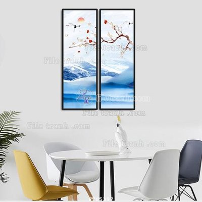 Download file File tranh hiện đại pha lê gương FT85397 (gốc) in mica bàn thờ