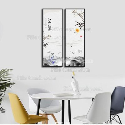 File gốc File tranh hiện đại pha lê gương FT85409 (dành cho trang trí nội thất)