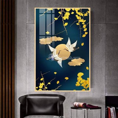 File in lụa File tranh hiện đại pha lê gương FT85439 (tân cổ điển) File tranh hiện đại pha lê gương FT85439