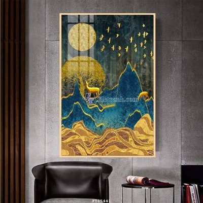 File tranh gốc File tranh hiện đại pha lê gương FT85441 (bản quyền) độc đáo