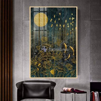 File tranh gốc File tranh hiện đại pha lê gương FT85442 (bản quyền) độc đáo