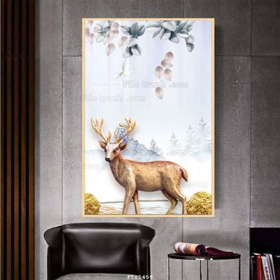 File gốc File tranh hiện đại pha lê gương FT85459 (PNG) không nền chất lượng