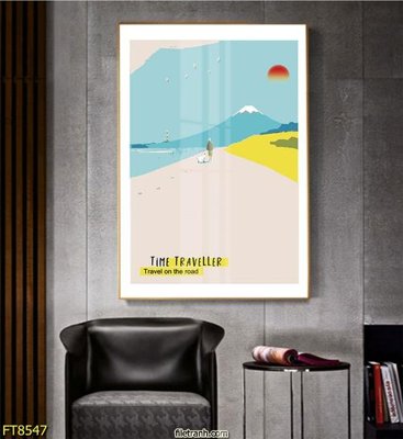 Download file gốc Tranh trang trí lối vào 1 tấm FT8547 (in lụa) tranh 3D