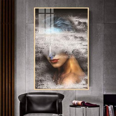 File gốc File tranh hiện đại pha lê gương FT85496 (thiết kế) cho in ấn