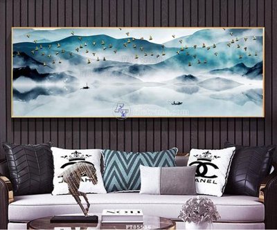 File tranh File tranh hiện đại pha lê gương FT85516 (gốc) in trên kính