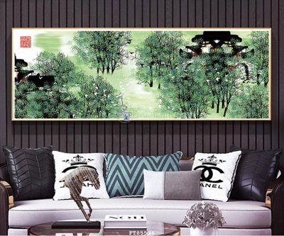 File in mica File tranh hiện đại pha lê gương FT85526 (bản gốc) làm vách ngăn