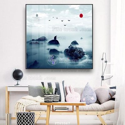 File gốc File tranh hiện đại pha lê gương FT85567 (PNG) chất lượng cao