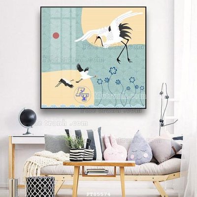 Chi tiết file ảnh File tranh hiện đại pha lê gương FT85574 sắc nét