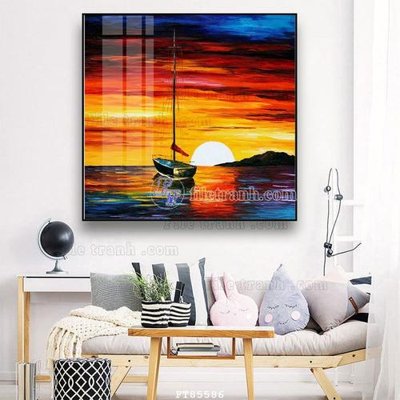 File in mica File tranh hiện đại pha lê gương FT85586 (ảnh gốc) đẹp