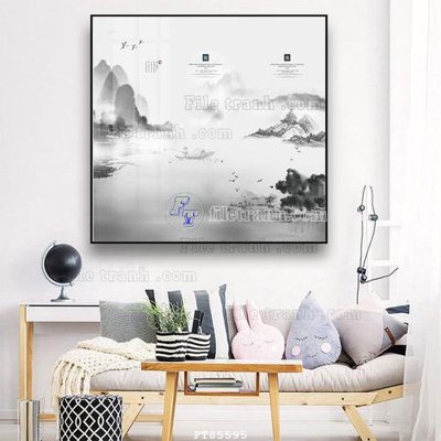 File ảnh File tranh hiện đại pha lê gương FT85595 (gốc) dùng in Pano