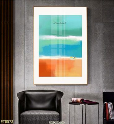 Download file gốc Tranh trang trí lối vào 1 tấm FT8572 (in lụa) hoa lá