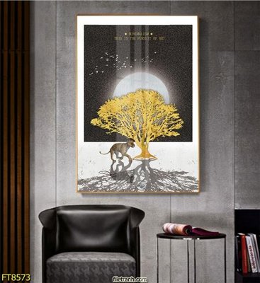 Tải file Tranh trang trí lối vào 1 tấm FT8573 (gốc) chủ đề hoa sen