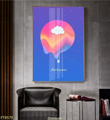 File gốc Tranh trang trí lối vào 1 tấm FT8579 (in ấn) màu sắc trung thực