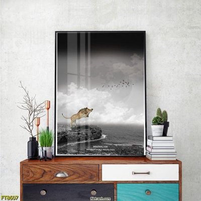 Ảnh gốc file in lụa Tranh trang trí lối vào 1 tấm FT8607 chi tiết