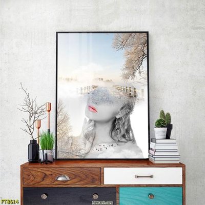 Download file gốc Tranh trang trí lối vào 1 tấm FT8614 (in lụa) nghệ thuật