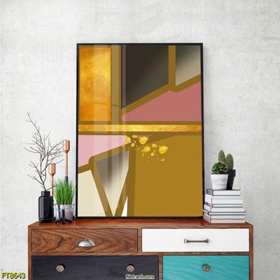 Ảnh gốc Tranh trang trí lối vào 1 tấm FT8643 (độ nét cao) in tráng gương