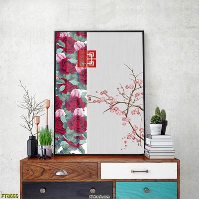 File in ấn Tranh trang trí lối vào 1 tấm FT8666 (bản gốc) từ file gốc