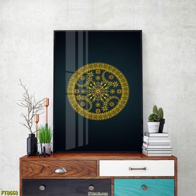 File gốc Tranh trang trí lối vào 1 tấm FT8668 (in tráng gương) hiện đại