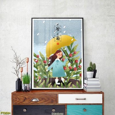 File tranh Tranh trang trí lối vào 1 tấm FT8684 (bản gốc) trang trí văn phòng