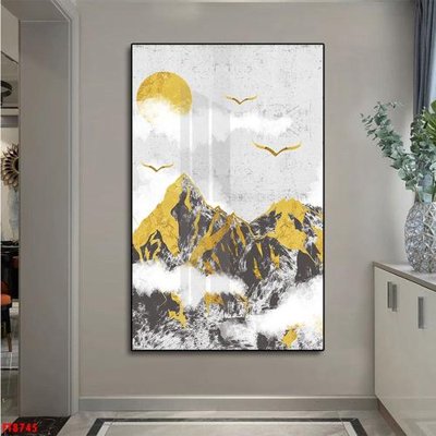 File gốc Tranh trang trí lối vào 1 tấm FT8745 (in lụa) tranh thuận buồm