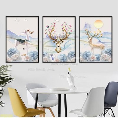 File tranh Tranh treo pha lê gương FT87499 (gốc) chủ đề trừu tượng