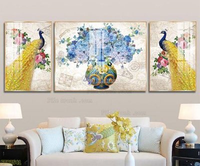 File PSD Tranh treo pha lê gương FT87541 (gốc) cho designer