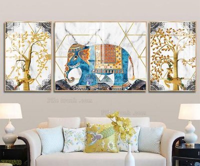 File tranh in trần Tranh treo pha lê gương FT87548 (ảnh gốc siêu nét)