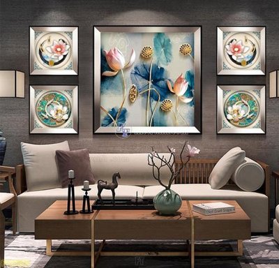 File gốc Tranh treo pha lê gương FT87556 (ảnh chi tiết) để in trần