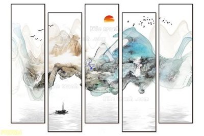 File tranh quảng cáo Tranh treo pha lê gương FT87614 (download file gốc)