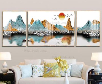 File tranh gốc Tranh treo pha lê gương FT87781 (bản quyền) độc đáo