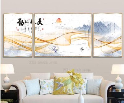 File gốc Tranh treo pha lê gương FT87788 (in lụa) tranh phong thủy