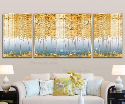 File gốc Tranh treo pha lê gương FT87795 (phong cách) cổ điển