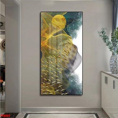 File in trần Tranh trang trí lối vào 1 tấm FT8802 (bản gốc 3D) sống động