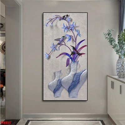 File tranh Tranh trang trí lối vào 1 tấm FT8855 (bản gốc) in canvas