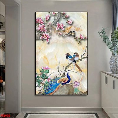 File gốc Tranh trang trí lối vào 1 tấm FT8930 (PNG) không nền chất lượng