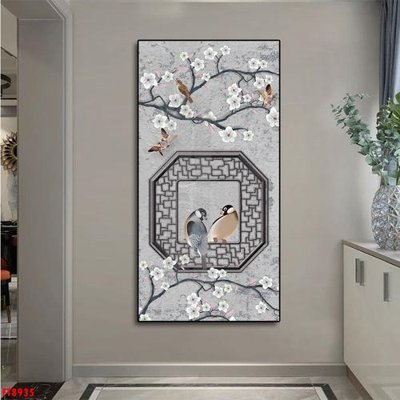 File in lụa Tranh trang trí lối vào 1 tấm FT8935 (phong cảnh) Tranh trang trí lối vào 1 tấm FT8935